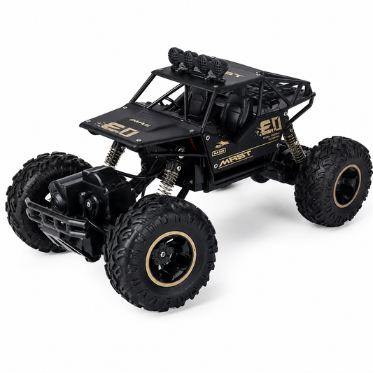 Voiture Télécommandée Tout-Terrain 28cm en Alliage - Crawler RC 4WD Haute Performance - Buggy Radio-Commandé 2.4G avec Batterie et Boîte de Protection