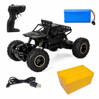 Voiture Télécommandée Tout-Terrain 28cm en Alliage - Crawler RC 4WD Haute Performance - Buggy Radio-Commandé 2.4G avec Batterie et Boîte de Protection