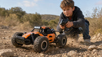 Voiture Télécommandée Tout Terrain Buggy RC 4WD — Bleu, Noir ou Orange
