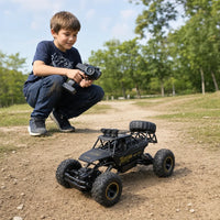 Voiture Télécommandée Électrique Buggy 37cm — Monster Truck Noir 2WD Haute Performance