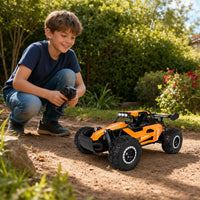 Voiture RC électrique DK087 1/16 — Buggy Tout-Terrain LED Orange 2WD