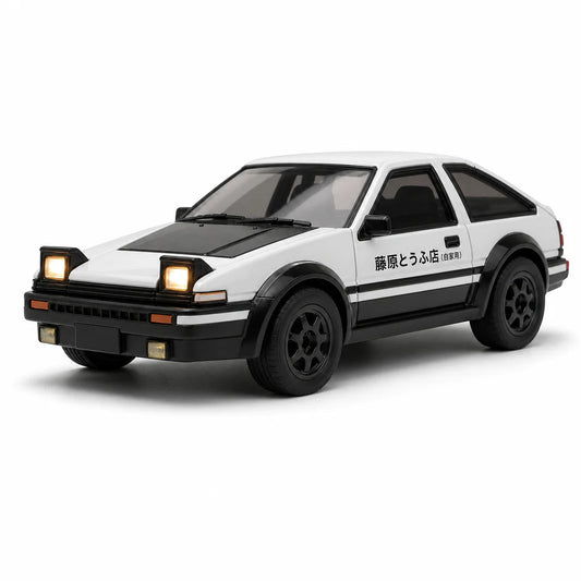 Mini Voiture Télécommandée Drift 1/64 Blanche — Style AE86