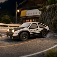 Mini Voiture Télécommandée Drift 1/64 Blanche — Style AE86