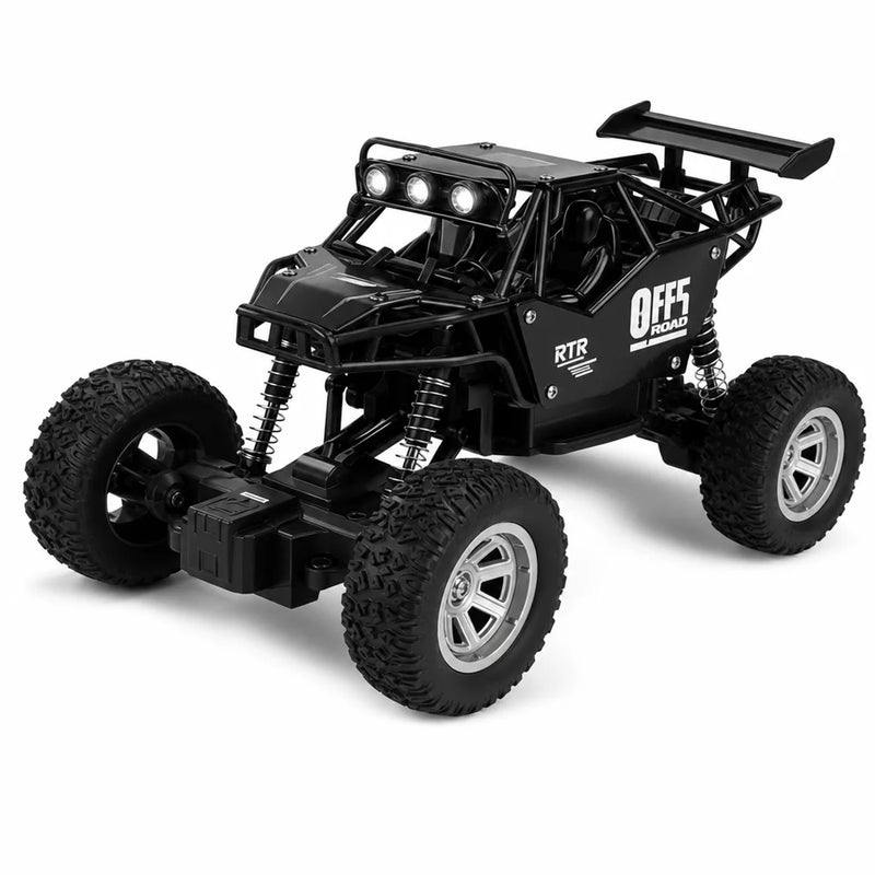 Voiture Télécommandée Tout Terrain Crawler 20 cm 4WD Noire en Alliage