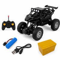 Voiture Télécommandée Tout Terrain Crawler 20 cm 4WD Noire en Alliage