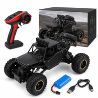 Voiture Télécommandée Tout Terrain Crawler 28cm Black Metal Edition - 4WD Buggy