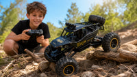 Voiture Télécommandée Tout Terrain Crawler 28cm Black Metal Edition - 4WD Buggy